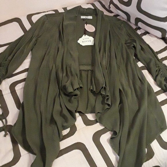 NWT Knox Rose Womens Cascade Sweater in Green - Picture 6 of 15